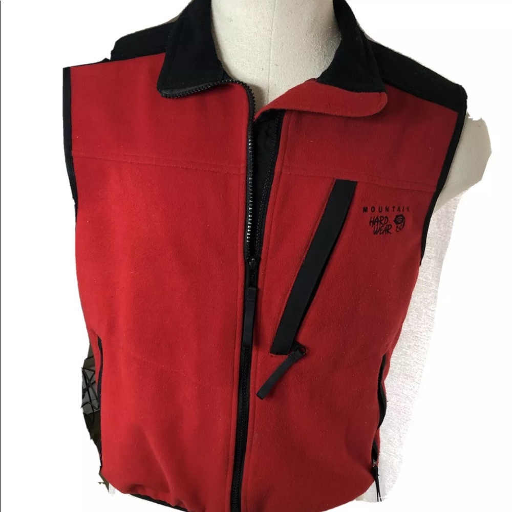 MOUNTAIN HARD WEAR Fleece Vest Men M Red Black
